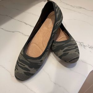 COPY - Knit Camouflage Ballet Flats